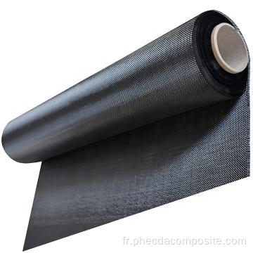 Tissu de fibre de carbone de 1,0 m de largeur haute performance